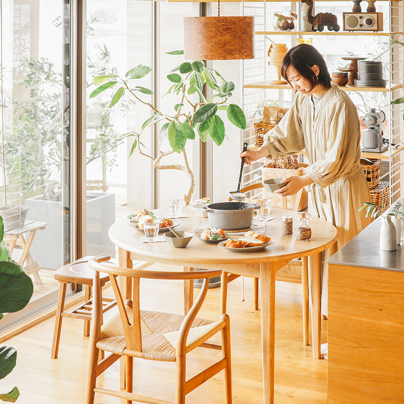 伸長式ダイニングテーブル folk／NA ｜家具・インテリア通販 Re:CENO