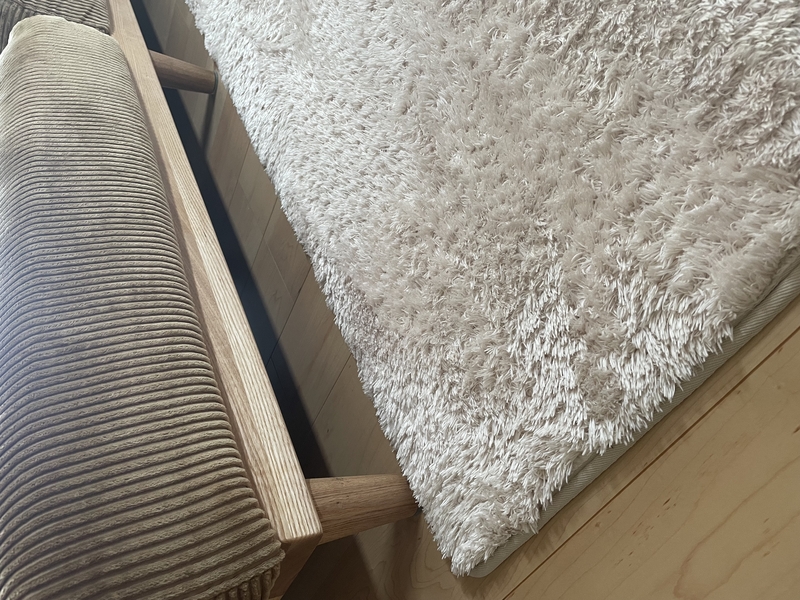 別注プロダクト｜洗える+高反発 2層構造 マイクロファイバーラグマット colette 四角形タイプ (190×240cm)[colette-l] / カラー:ベージュ 洗える+高反発 2層構造 マイクロファイバーラグマット colette 四角形