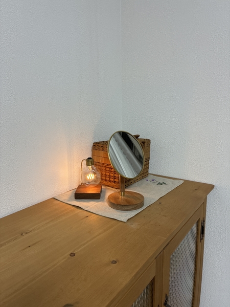 スタンドミラー オーバル BRASS＆WOOD ｜家具・インテリア通販 Re:CENO