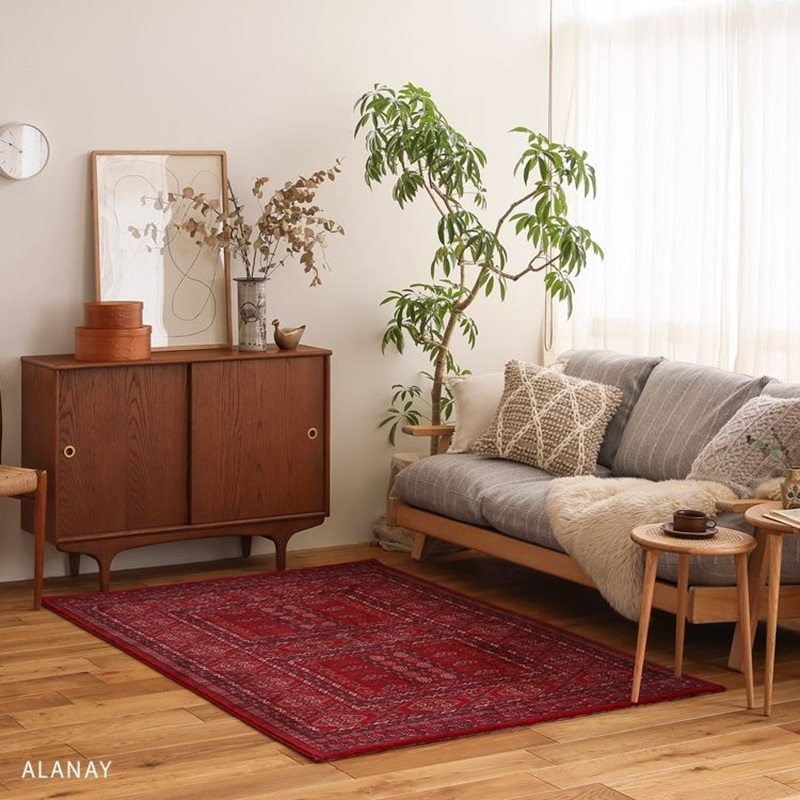 トルコ産 ラグマット クラシックレッド　アラナイ.jpg